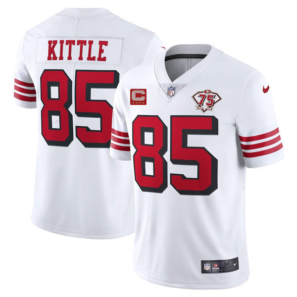 George Kittle San Francisco 49ers white Vapor jersey