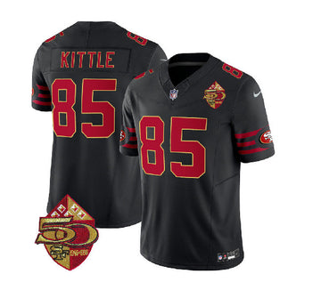 George Kittle San Francisco 49ers black Throwback jersey