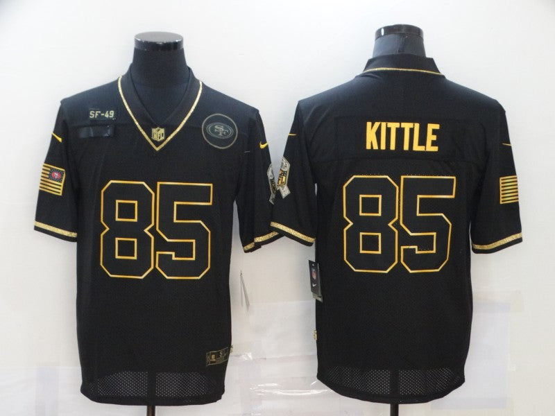 George Kittle San Francisco 49ers black Salute To Service jersey