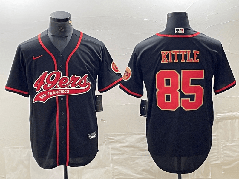 George Kittle San Francisco 49ers black jersey