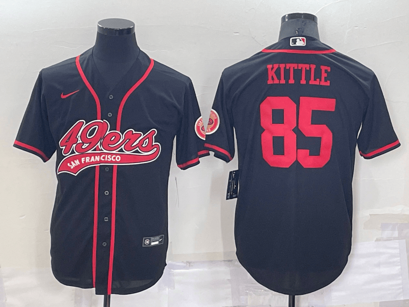 George Kittle San Francisco 49ers black jersey