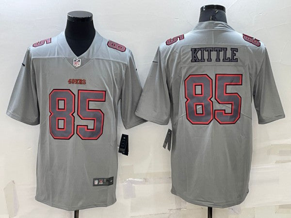 George Kittle San Francisco 49ers gray Fashion jersey