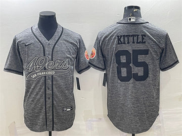 George Kittle San Francisco 49ers gray jersey