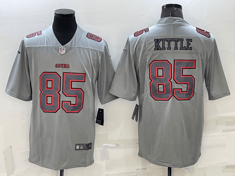 George Kittle San Francisco 49ers grey Vapor jersey