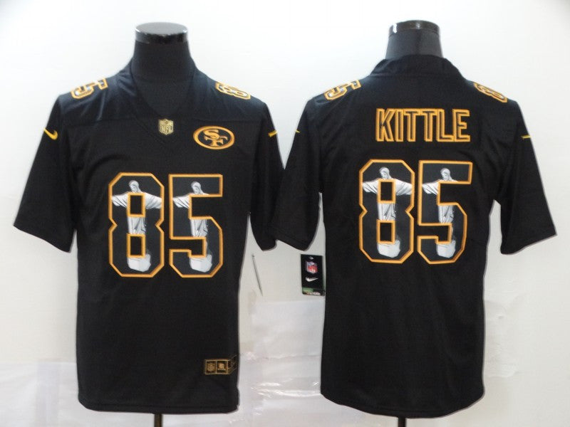 George Kittle Jesus Faith San Francisco 49ers black Vapor jersey