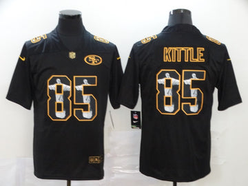 George Kittle Jesus Faith San Francisco 49ers black Vapor jersey