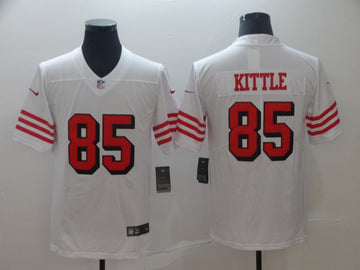 George Kittle New San Francisco 49ers white Vapor jersey