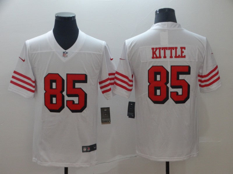 George Kittle New San Francisco 49ers white Vapor jersey