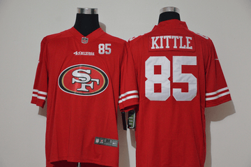 George Kittle San Francisco 49ers red Vapor jersey