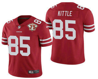 George Kittle San Francisco 49ers red Vapor jersey