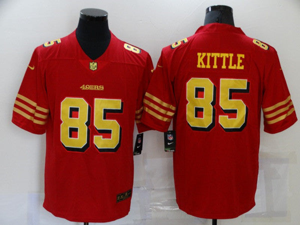 George Kittle San Francisco 49ers red Vapor jersey