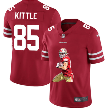 George Kittle San Francisco 49ers red Vapor jersey