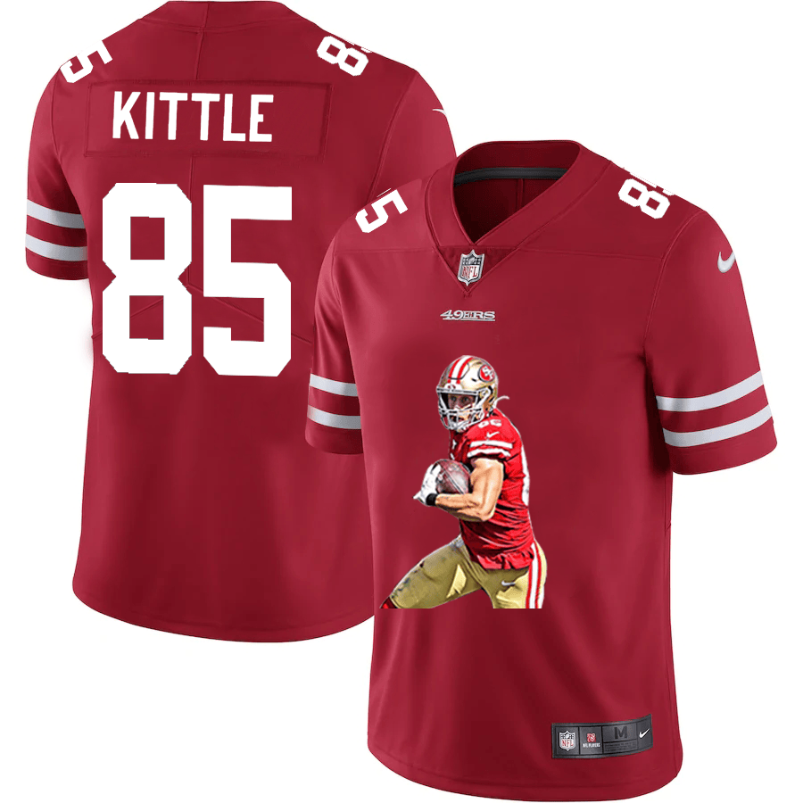 George Kittle San Francisco 49ers red Vapor jersey
