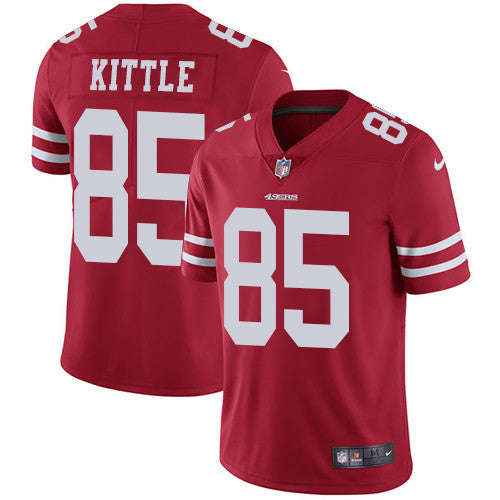 George Kittle San Francisco 49ers red Vapor jersey