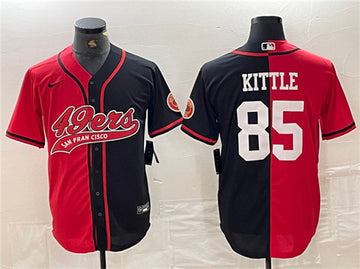 George Kittle San Francisco 49ers red Split jersey