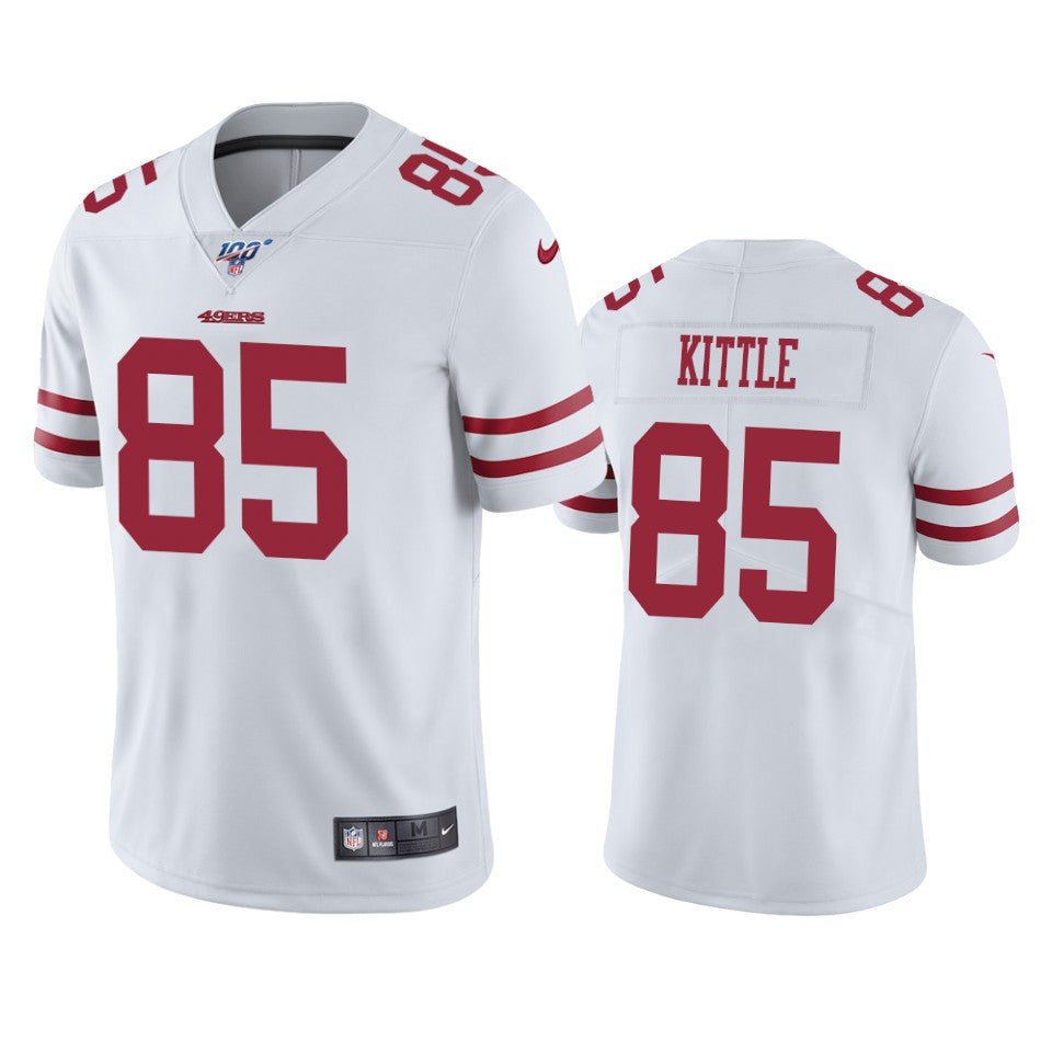 George Kittle San Francisco 49ers white Vapor jersey