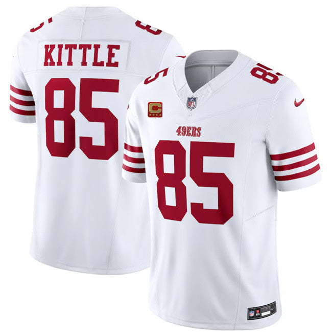 George Kittle San Francisco 49ers white Vapor jersey
