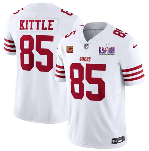 George Kittle San Francisco 49ers white jersey