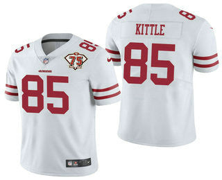 George Kittle San Francisco 49ers white Vapor jersey