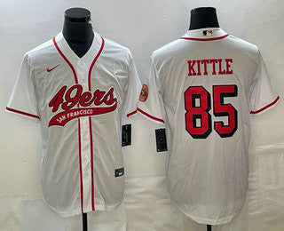 George Kittle San Francisco 49ers white Color Rush jersey