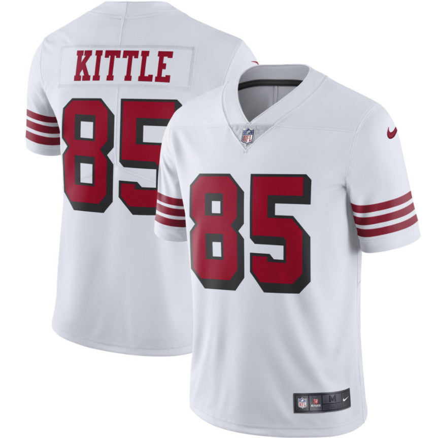 George Kittle San Francisco 49ers white Vapor jersey