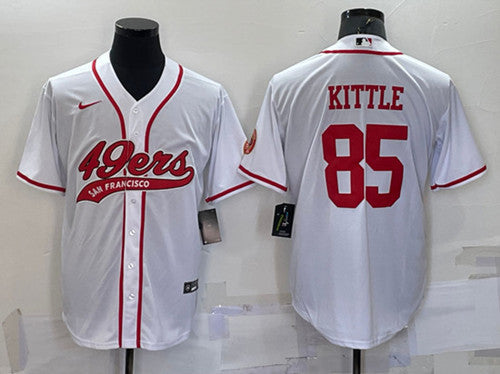 George Kittle San Francisco 49ers white jersey