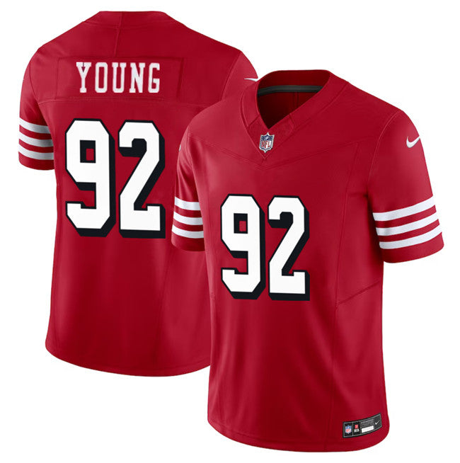 Chase Young New San Francisco 49ers red jersey