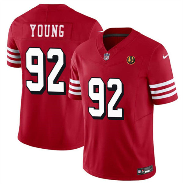 Chase Young New San Francisco 49ers red Vapor jersey