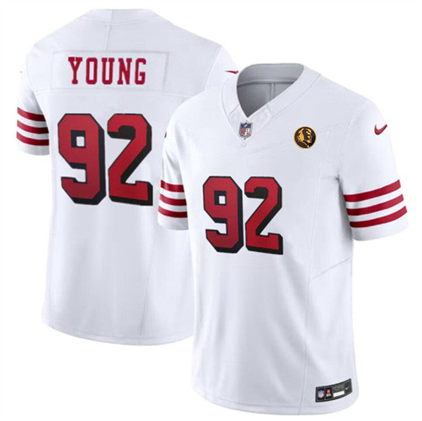 Chase Young New San Francisco 49ers white Vapor jersey