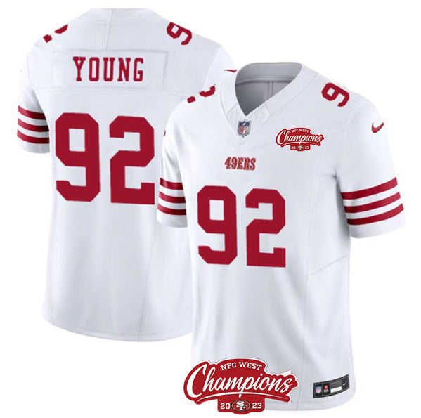 Chase Young San Francisco 49ers white jersey
