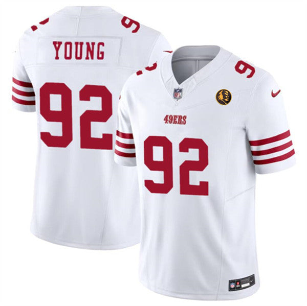 Chase Young San Francisco 49ers white Vapor jersey