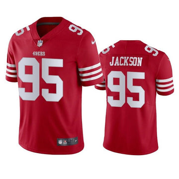 Drake Jackson San Francisco 49ers red Vapor jersey