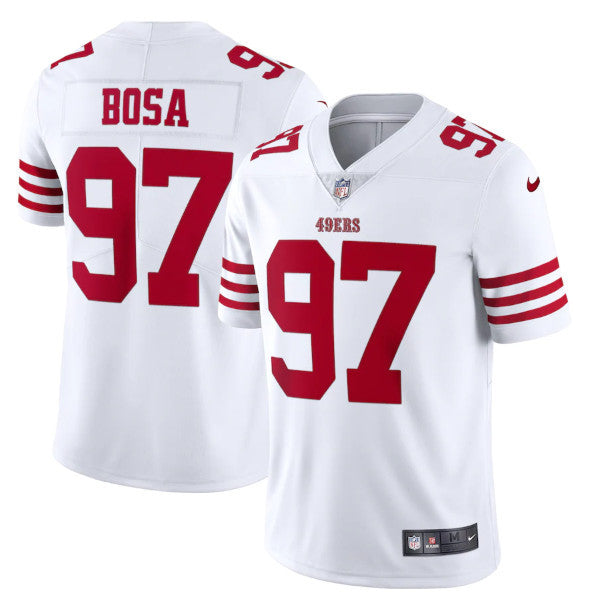 Nick Bosa San Francisco 49ers white Vapor jersey
