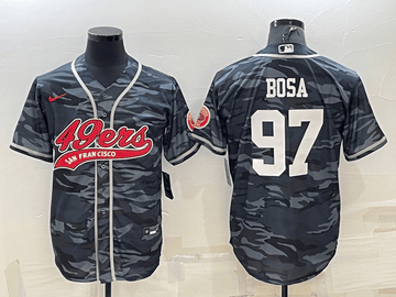 Nick Bosa San Francisco 49ers white Camo jersey