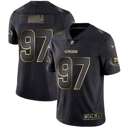 Nick Bosa San Francisco 49ers black jersey