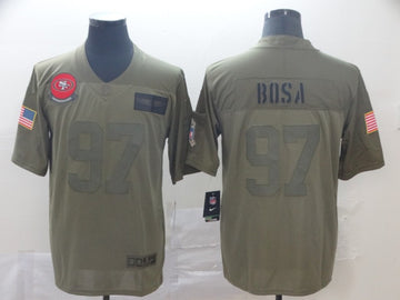 Nick Bosa San Francisco 49ers camo Salute To Service jersey