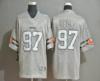 Nick Bosa San Francisco 49ers gray Vapor jersey