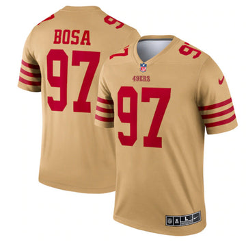 Nick Bosa San Francisco 49ers gold Inverted Legend jersey