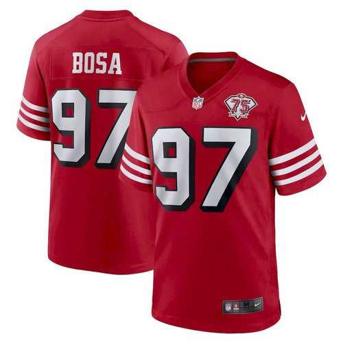 Nick Bosa San Francisco 49ers red jersey