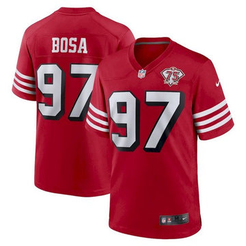 Nick Bosa San Francisco 49ers red jersey