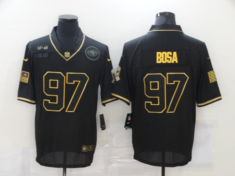 Nick Bosa San Francisco 49ers black Salute To Service jersey