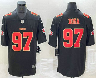 Nick Bosa San Francisco 49ers black Vapor jersey