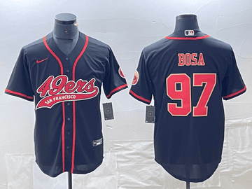 Nick Bosa San Francisco 49ers black jersey