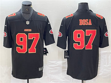 Nick Bosa San Francisco 49ers black Vapor jersey