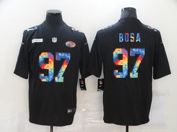 Nick Bosa Multi-Color San Francisco 49ers black Vapor jersey
