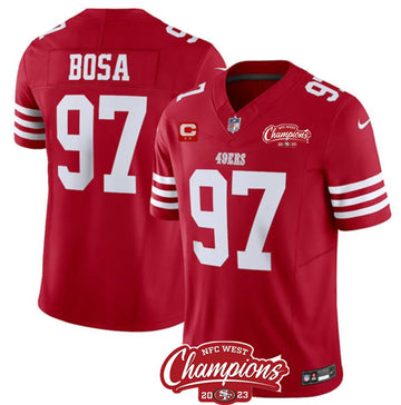 Nick Bosa San Francisco 49ers red jersey
