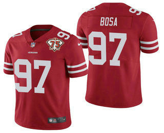 Nick Bosa San Francisco 49ers red Vapor jersey