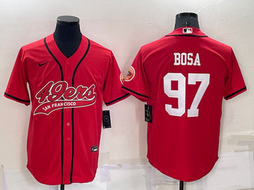 Nick Bosa San Francisco 49ers red jersey