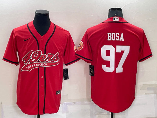 Nick Bosa San Francisco 49ers red jersey