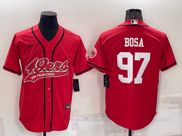 Nick Bosa San Francisco 49ers red jersey